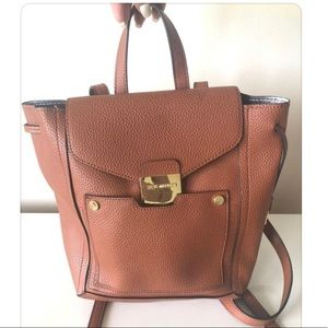Steve Madden brown leather backpack